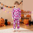 thumbnail image 2 of Gerichy Halloween Graphic Pajamas for Girls Boys Long Sleeve Crew Neck Blouses and Pants Pajama Set 2 Piece Kids Cute Everyday Sleepwear 2T-9T, 2 of 6