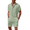 Light Green, variant on Mens 2 Pieces White Outfits Set Short Sleeve Henley Shirt and Shorts Summer Beach Yoga Matching Sets