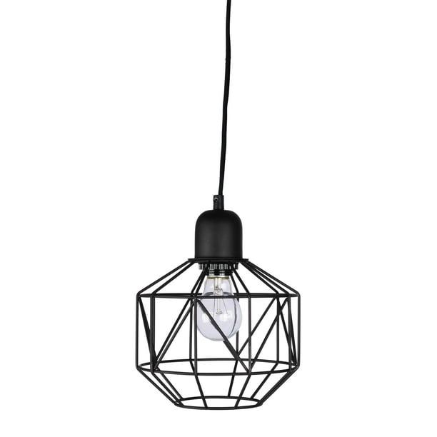 Better Homes & Gardens 1Light Bronze Metal Cage Swag Pendant Light