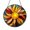 Acrylic 3.5 Inch, variant on Radiant Sun Celestial Stained Glass Style Window Art, Warm Light Inspired Decorative Panel