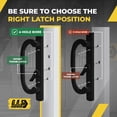 thumbnail image 5 of 8.5" Legacy Sliding Patio Glass Door Offset Handle Set - Sash Controls 2265 WITH Mortise Lock 45° for Replacement Fits 3-15/16” Screw Hole Spacing and 1-1/4" to 2-1/4" Door Thickness, 5 of 6