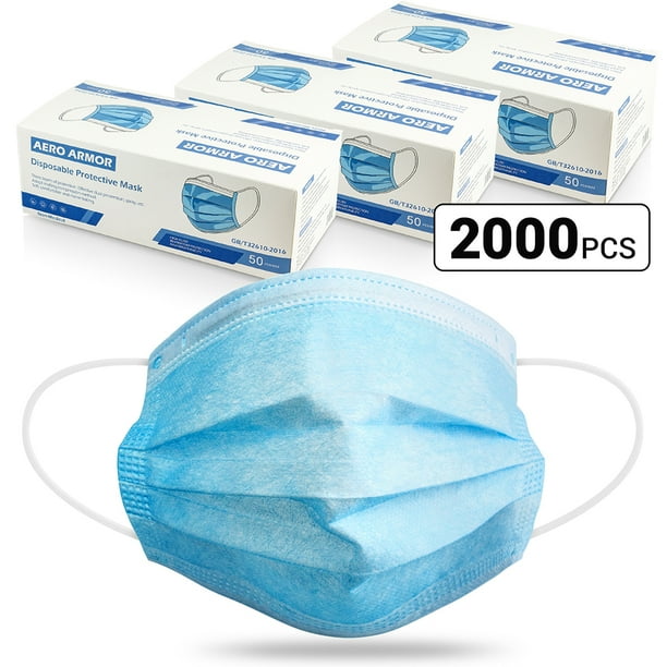 2000pcs Disposable Face Masks Comfortable Mask Elastic Ear Loop Non