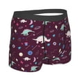 thumbnail image 4 of Uemuo Space Dinosaur Pattern Men's Boxer Briefs,Trunk Anti-Chafing,Comfortable, Durable, and Stylish Underwear-Large, 4 of 9