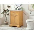 thumbnail image 2 of Elegant Decor Americana 24" Aluminum MDF Single Bathroom Vanity in Natural Wood, 2 of 8