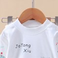 thumbnail image 7 of TOWED22 Fall Outfit Toddler Baby Boy 2 Piece Long Sleeve Cute Print Graphic Crewneck T-Shirt Thick Jogger Pants Round Neck Soft Clothes Set(White,3-6 M), 7 of 7