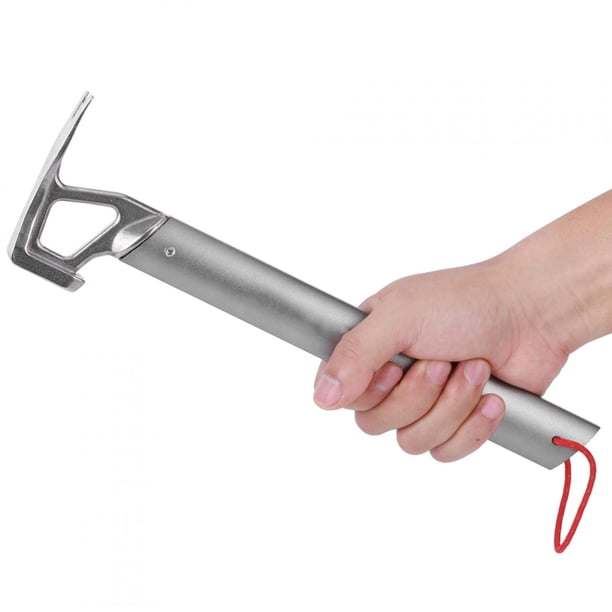 Marteau de tente de camping d'extérieur multifonction en aluminium ultra léger extracteur de clous accessoires de tente pour animaux de compagnie escalade randonnée (couleur : or