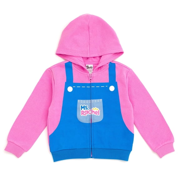 Sudadera con Capucha de Forro Polar con Cierre para Niñas Pequeñas Ms Rachel 4T