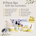 thumbnail image 2 of Set de regalo de spa Lizush Luxury Citrus de 9 piezas para mujer, 2 of 9