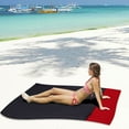 thumbnail image 7 of Hgallory Outdoor Picnic Blankets Beach Mats, PVC Portable Foldable Picnic Mats for Beach Camping Hiking, Waterproof, Lightweight, Solid Color, with Storage Bag, 1PC, 55"x79", Black, Rectangle, 7 of 7