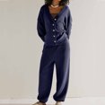 thumbnail image 5 of YOIAVAIOY Womens 2 Piece Outfits Lounge Novelty Cardigan and Joggings Pants Comfy Casual Matching Solid Sets Black L, 5 of 9