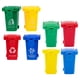 thumbnail image 2 of 8pcs Juegos de clasificación de la basura de la basura Desk Office Waste Can Mini basura de basura de basura de basura., 2 of 5