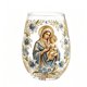 thumbnail image 1 of The Stemless Wine GlassReligious Glass Cup With Lamb Grape Gold Art Inspirational Catholic Gift For Communion Baptism, 1 of 4