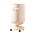 thumbnail image 2 of Cubo de basura con ruedas y tapa para comedor, baño y cocina. Blanco, 2 of 8