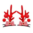 thumbnail image 3 of Xihbxyly Horquilla de Alce Navideña, Pinza Tridimensional Festiva, Tamaño Flexible, Perfecta para Fiestas y Disfraces, Gran Idea de Regalo para Amigos y Familiares, Recién Llegada., 3 of 4