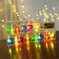 thumbnail image 3 of Happy Birthday LED String Lights, Light Up Letter Birthday Party Hanging Decorations, 3 of 4