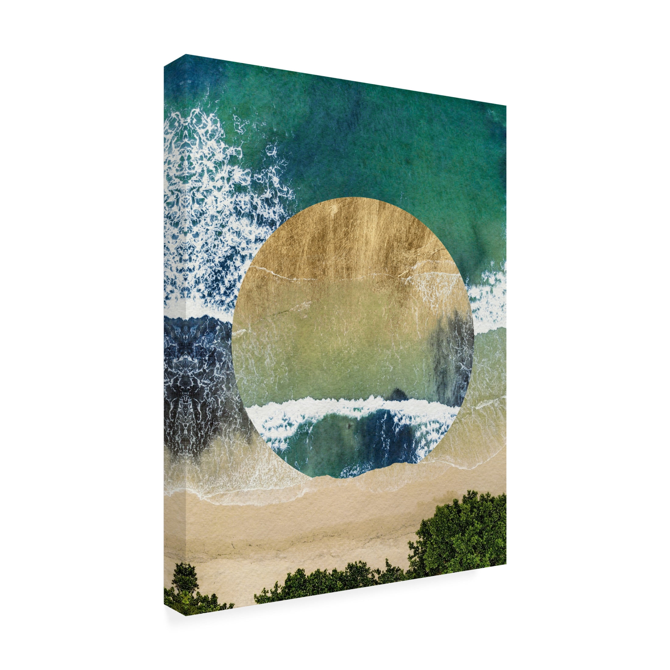 Trademark Fine Art Grace Popp  Breaking Shore IV Canvas Wall Art