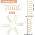 thumbnail image 5 of 40Pcs Miniature Wood Ladders 0.8x2.4 Inch Mini Wooden Step Ladders Garden Decoration Accessories Miniature Furniture Mini Garden Ornament for DIY Crafts Micro Landscape Prop Decorations, 5 of 7