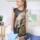 thumbnail image 4 of Fotbe Graceful Snow Leopard Vestido de Dormir para Niñas de 3 a 10 Años, Mangas Cortas, Estilo Princesa, Pijama Camisón con Mangas Voladas-Medium, 4 of 6