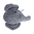 thumbnail image 4 of Decoración De Pared Rellena De Felpa, Pelusa De Cristal Suave Para Decoración De Pared Con Relleno De Animales Para Adorno De Pared ANGGREK Elefante gris, 4 of 8