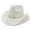 White, variant on AWZXDE Unisex Summer Western Cowboy Hat Shapeable Straw Hollowed Out Sun Hat for Men Women Beige