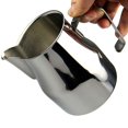thumbnail image 5 of Jarra de acero inoxidable para espumar leche, tazas gruesas para café con leche, jarra de leche italiana para café con leche, 5 of 5