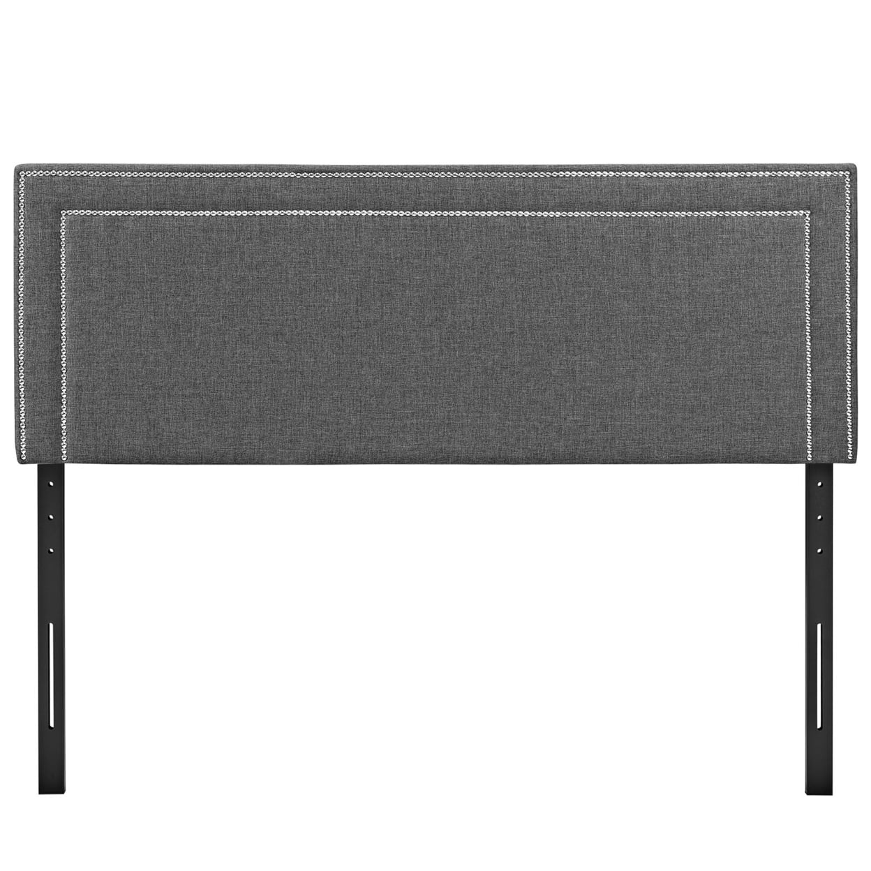 Modway Jessamine Full Upholstered Fabric Headboard in Gray
