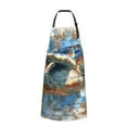 thumbnail image 3 of Cauagu Abstract Sea Turtle Aprons with Pockets,Waterproof Apron for Women,Kitchen Cooking Apron Adjustable Bib Aprons Chef Apron for Cooking,Drawing,Crafting, 3 of 8