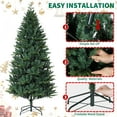 thumbnail image 3 of RONSHIN 6FT Artificial Christmas Tree with Metal Stand & 7-Layer Pine Needles, Indoor/Outdoor Holiday Decor, 3 of 8