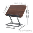 thumbnail image 4 of Book Holder for Desk, Tyeign Rotating Reading Bookshelf Foldable Cookbook Stand Computer Stand Laptop Stand Tablet Stand Book Holder Book Holders for Shelves Book Holder Organizer, 4 of 6
