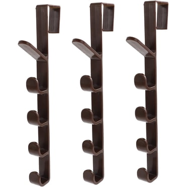 Yamazaki Home Over The Door Hook Rack - 6 Hook Folding Steel Coat Hanger For Doors & Walls