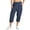 Dark Blue, variant on RBX Active Women's Plus Size Relaxed Lightweight Woven Cargo Capri Pant