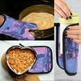 thumbnail image 5 of Yayeee Oven Mitts and Pot Holder Set of 4 Heat Resistant Kitchen Gloves Baking Hot Pad, Cat Walking in Street, 5 of 5