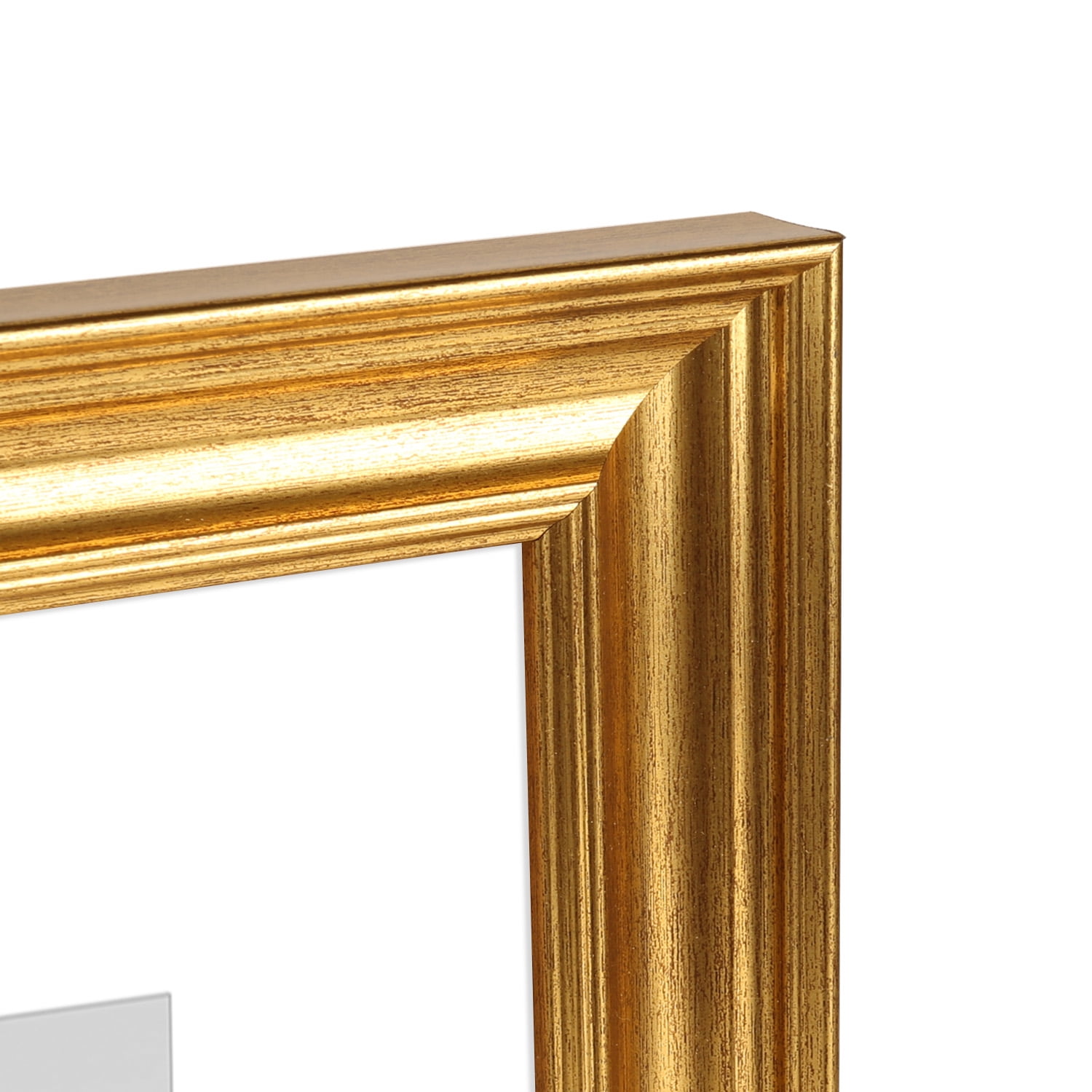 Scholartree 2PACK 11x14 Picture Frame , Display Photo 11x14 Matted to 8x10 Wall Frame Frame, Gold