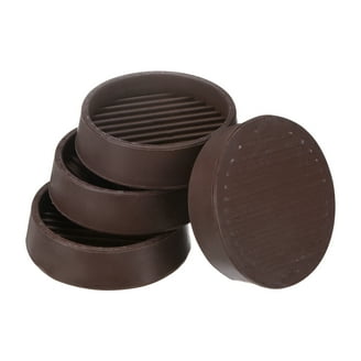 COMNICO 4 stuks meubelonderzetters 2×2 ronde rubberen zwenkbekers anti-slip meubelpoten grijpers antislip stoel been vloerbeschermers voor bed bank tafel hardhouten tegelvloeren (zwart