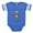 Royal Blue, variant on - Robot 1St Birthday - Cute Infant Baby Football Bodysuit