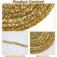 thumbnail image 4 of 1PC 10.94Yards Rhinestone Tube Cord Rope Glitter Sequins Rope PVC Gold Rhinestone Rope Tube Cord for Wedding Dress Costume Applique Jewelry Accessory DIY Bags Crafts, 4 of 9