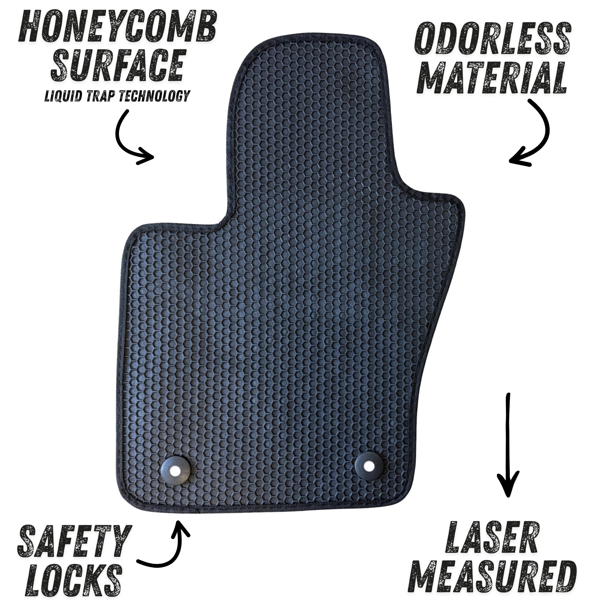 Floor Mats All Weather Fit for 2017 to 2026 Jeep Compass, Front and Rear Set