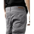 thumbnail image 6 of Ma Croix Mens Biker Jeans Slim Straight Fit Denim Distressed Zipper Pants, 6 of 7