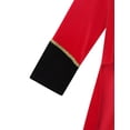 thumbnail image 7 of Nyeemya Kids Girls Sequins Long Sleeve Tuxedo Tailcaot Ringmaster Circus Show Performing Outfit Red 8, 7 of 7