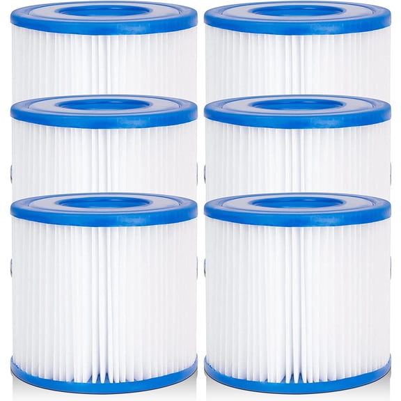 Fil-fresh 6 Pack Type D, VII Replacement Pool Filter Cartridge for Summer Waves SFS-350, RP-350, RP-400, RP-600, RX-600, SFS-600 Above Ground Pool Pump