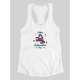 thumbnail image 3 of Happy  4Th Of July Quote Racerback Tank Women -Image by Shutterstock, Female x-Large, 3 of 4