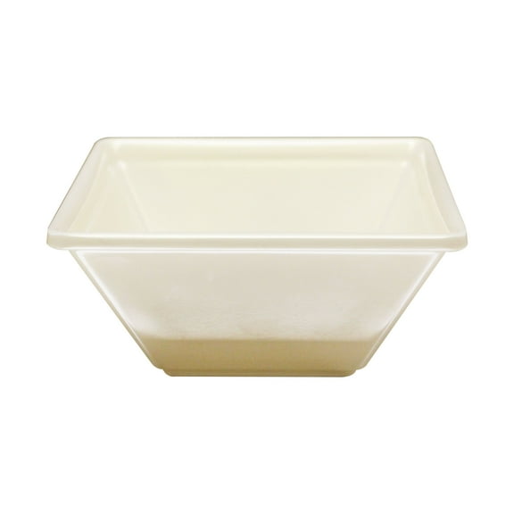 Excellante Passion Pearl Melamine Dinnerware Collection 52 Oz 8" X 8" Square Bowl, 2 1/2" Deep, Comes in Each