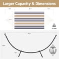 thumbnail image 5 of SUNCREAT 2 Person Hammock with Stand, Heavy Duty Free Standing Hammock with Stand Included, Coffee Stripes, 5 of 8