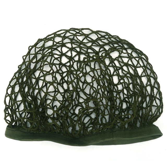 Red de camuflaje de nailon verde militar de talla única para cascos M1, M35 y M88