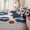 Cream Red Navy, variant on Homewish Nature Zipper Queen Comforter Set with Fitted Sheet and 2 Pillowcases,Misty Pine Tree Zipper Bedding Set For Adults,Black Reversible,4 Pieces