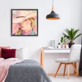 thumbnail image 3 of Stupell Industries Southwestern Pastel Cowgirl Gaze Beneath Hat Black Floating Frame Canvas Art, 18 x 18, by Kim Allen, 3 of 8