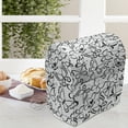 thumbnail image 3 of Animal Stand Mixer Cover, Butterfly Pattern Freedom Sign Feminine Illustration, Kitchen Appliance Organizer Bag Cover with Pockets, 5 Quarts, White and Black, by Ambesonne, 3 of 4