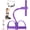 Purple, variant on 21 Fitness Resistance Bands-4 Tube Pedal Ankle Puller - 2025 New Sit up Leg Stretch Rope Exercise Bands with Handles, Stretching Workout Fitness Bands for Arm Weights Exercise Equipment