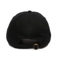 thumbnail image 4 of Black Dad Hat – Low Profile Unstructured Cotton Baseball Cap, Adjustable Tuck Closure, One Size, 4 of 9
