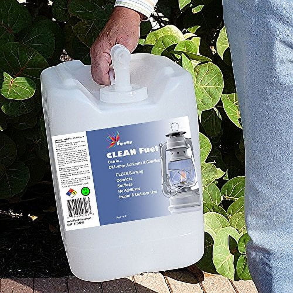 Firefly Clean Fuel Bulk Lamp Oil - 5 Gallons - Smokeless/Virtually Odorless - Longer Burning